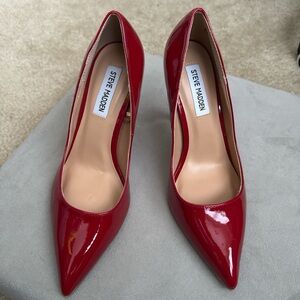 Steve Madden Glossy Red Heels
